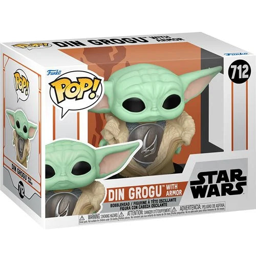 Star Wars: The Mandalorian Din Grogu with Armor Funko Pop! Vinyl Figure #71